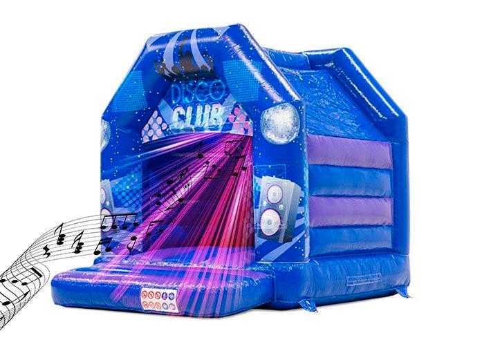 Maak er een Knalfeest van met het Midi Disco Springkussen, Hobby en Vrije tijd, Feestartikelen | Verhuur, Zo goed als nieuw, Verjaardag