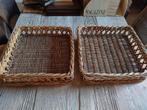 Rieten dienbladen manden, Ophalen of Verzenden, Vierkant, Riet