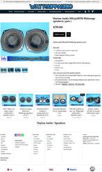 Dayton Audio ME525MTM Midrange speakers ( set van 2 ) 13 cm, Overige merken, Gebruikt, ., Ophalen of Verzenden