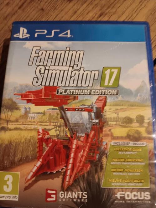 Farming simulator 17 playstation 4, Spelcomputers en Games, Games | Sony PlayStation 4, Zo goed als nieuw, Simulatie, 1 speler