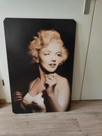 Marilyn monroe foto schilderij, Schilderij, Gebruikt, Ophalen of Verzenden, 50 tot 75 cm