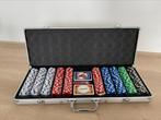 Pokerset aluminium case 500 chips, Hobby en Vrije tijd, Gezelschapsspellen | Kaartspellen, Gebruikt, Ophalen of Verzenden