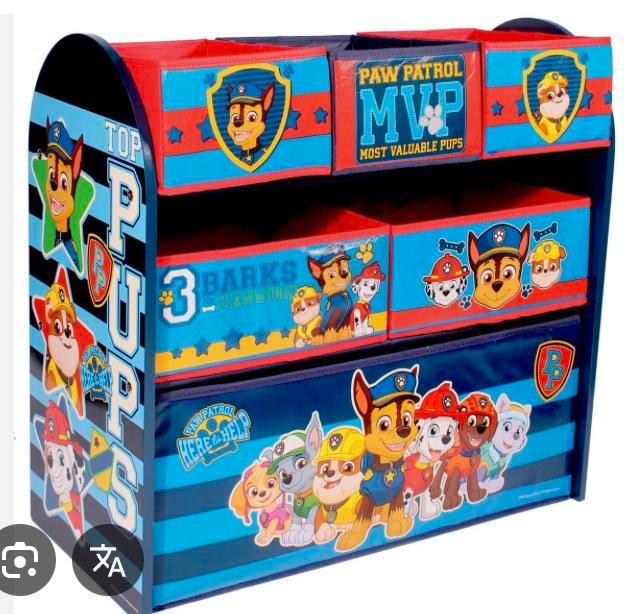 Paw patrol opbergkastje met 6 vakken, Kinderen en Baby's, Kinderkamer | Overige Meubels, Gebruikt, Kast, Ophalen