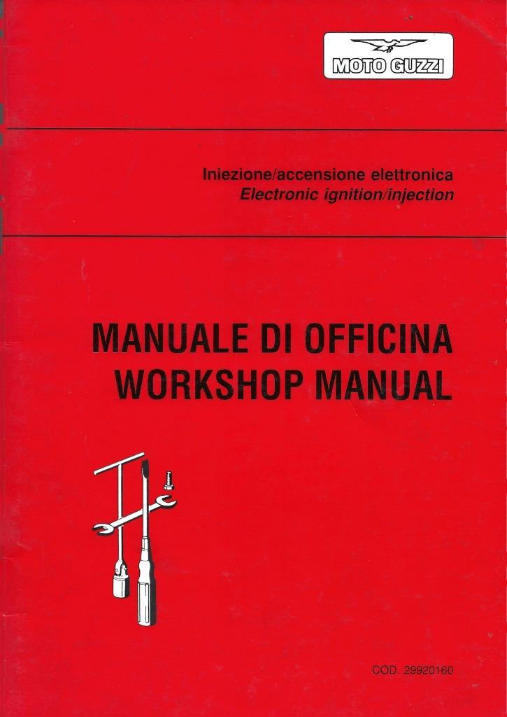 Moto Guzzi Electronic ignition injection manual (7756z) moto, Motoren, Handleidingen en Instructieboekjes, Moto Guzzi, Ophalen of Verzenden
