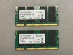 2 Gb DDR2 PC6400 800Mhz so-dimm  geheugen (set van 2), Gebruikt, Bit4ram, Bit4ram, Ophalen of Verzenden