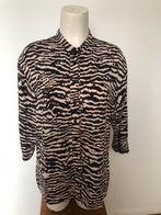 Anna zebra-print blouse lichtroze zwart l, Kleding | Dames, Jurken, Anna van Toor, Maat 42/44 (L), Ophalen of Verzenden, Zo goed als nieuw