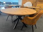 Eiken visgraat tafel 140cm b-keus daarom nu 175,-, Huis en Inrichting, Tafels | Eettafels, Ophalen, Industrieweg 25, 100 tot 150 cm