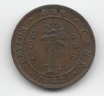 Ceylon 1 cent 1942 (type 2)  KM# 111a, Postzegels en Munten, Munten | Azië, Losse munt, Verzenden, Zuid-Azië