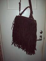 Boho Tas suède met franje bruin, Overige merken, Bruin, Ophalen of Verzenden, Zo goed als nieuw