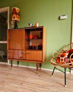 Vintage jaren 60 vitrinekast, midcentury., Ophalen, Zo goed als nieuw, 25 tot 50 cm, 100 tot 150 cm