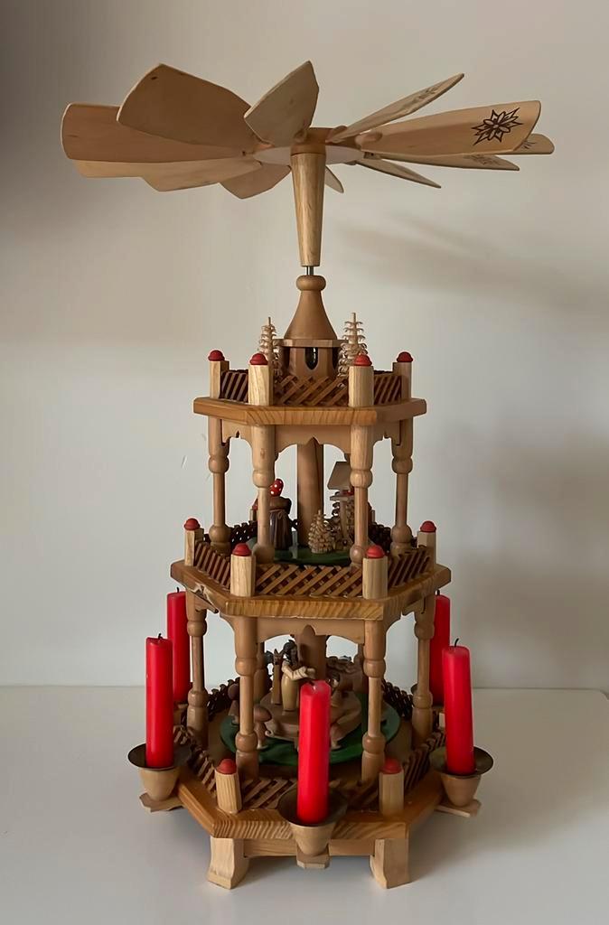 Duitse kerstcarrousel sprookjes van Grimm, Diversen, Kerst, Gebruikt, Ophalen of Verzenden