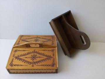 Bestek/opbergbakken. Hout Brocante. Prijs per stuk. beschikbaar voor biedingen