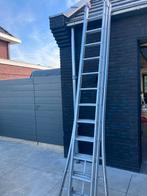 Ladder 3 delig 3x12, Doe-het-zelf en Verbouw, Ladders en Trappen, Ophalen, Gebruikt, Ladder, Opvouwbaar of Inschuifbaar