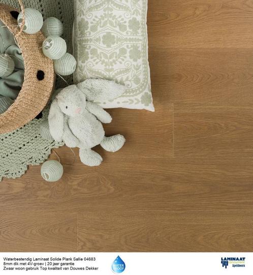 Waterbestendig Laminaat Solide plank Salie 04683 8mm 4V, Huis en Inrichting, Stoffering | Vloerbedekking, Nieuw, Laminaat, Bruin
