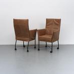 8x Montis Chaplin eetkamerstoelen Buffalo Leder, Niet ingevuld, Niet ingevuld, Ophalen of Verzenden, Zo goed als nieuw