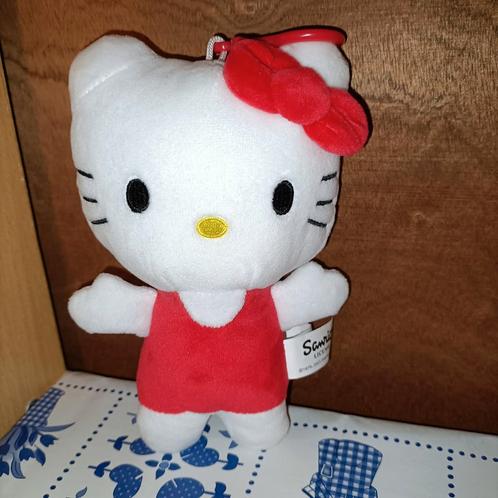 Hello Kitty sleutelhanger knuffeltje Sanrio License 19 cm, Verzamelen, Sleutelhangers, Zo goed als nieuw, Knuffel of Figuurtje