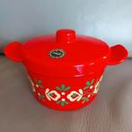 Retro jaren 70 Emsa rood bakje met deksel, Huis en Inrichting, Ophalen, Zo goed als nieuw