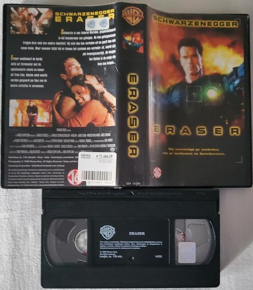 Schwarzenegger Eraser VHS Actie, Cd's en Dvd's, VHS | Film, Zo goed als nieuw, Actie en Avontuur, Vanaf 16 jaar, Ophalen of Verzenden