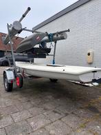 Laser zeilboot met triple trailer en accessoires, Ophalen, Geen motor, Gebruikt, Minder dan 3 meter