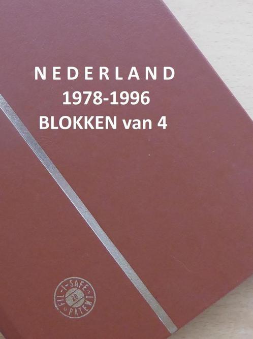 NEDERLAND BLOKKEN van 4 (1978-1996), Postzegels en Munten, Postzegels | Nederland, Postfris, Na 1940, Ophalen of Verzenden