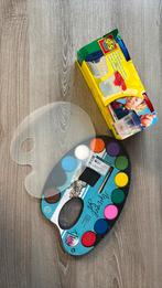 Verfset Aquarel set, 2 veilige verfpotten en afwasbaar palet, Ophalen of Verzenden, Nieuw