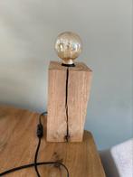 Lampje op houten sokkel, Ophalen of Verzenden, Zo goed als nieuw, Minder dan 50 cm