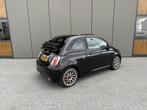 Fiat 595 Abarth Turismo Cabrio, Auto's, Voorwielaandrijving, Cabriolet, Zwart, Leder