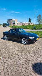 Mazda MX-5 1.8 I 2000 Zwart, Auto's, Mazda, Zwart, 4 cilinders, Cabriolet, 1840 cc
