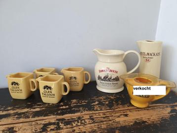 Diverse whisky waterkannen. beschikbaar voor biedingen