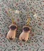Ragdoll / Heilige Birmaan / Siamees katten oorbellen, Ophalen of Verzenden, Nieuw, Overige materialen, Hangers