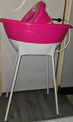 Mooi Babybadje met Onderstel - Roze/Wit, Overige merken, Ophalen of Verzenden, Zo goed als nieuw, Badje