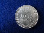 Portugal 1000  Esc zilver 2000 Joao de Castro, Verzenden, Overige landen, Losse munt, Zilver