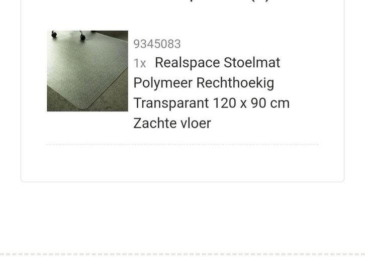 Polymeer rechthoekig stoelmat, Telecommunicatie, Mobiele telefoons | Toebehoren en Onderdelen, Zo goed als nieuw, Apple iPhone