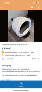 Kattenbak whisker litter robot 4 SCAMMER!!, Dieren en Toebehoren, Ophalen of Verzenden, Zo goed als nieuw