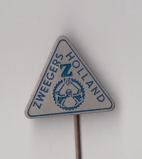 Zweegers Holland Grijpers Grondverzet blauw speldje, Verzamelen, Speldjes, Pins en Buttons, Gebruikt, Speldje of Pin, Overige onderwerpen