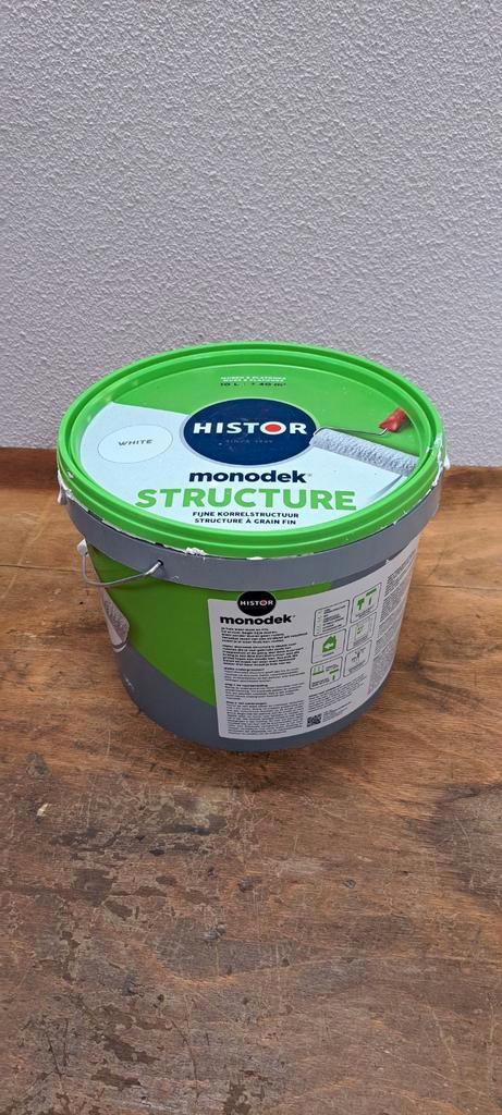 Histor monodek Structure, Doe-het-zelf en Verbouw, Verf, Beits en Lak, Zo goed als nieuw, Verf, Minder dan 5 liter, Wit, Ophalen