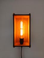 Steenmal wandlampje / nachtlampje, Huis en Inrichting, Lampen | Wandlampen, Ophalen of Verzenden, Nieuw, Hout, Antiek landelijke steenmal stoer sober