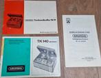 Grundig bandopnemers - Handleidingen TK 140, TK 14 & TK 19, Postzegels en Munten, Aandelen en Waardepapieren, Ophalen of Verzenden