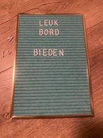 Letterbord, Huis en Inrichting, Woonaccessoires | Tekstborden en Spreuken, Gebruikt, Ophalen