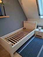 Mooi eenpersoonsbed 90x200 cm, Huis en Inrichting, Slaapkamer | Bedden, Ophalen, 100 cm, Eenpersoons, Wit