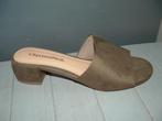 City classified kaki groen slipper sandalen maat 7½ - 37, Zo goed als nieuw, Groen, City., Sandalen of Muiltjes