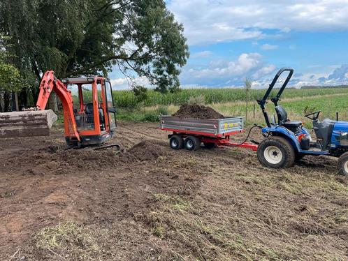 Minigraver, Grondwerk, Graafmachine, Zwembad, Trampoline, Tuin en Terras, Gras en Kunstgras, Nieuw, 20 m² of meer, Ophalen