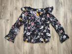 Prachtige zwarte blouse met gekleurde bloemen van Vila, S., Kleding | Dames, Blouses en Tunieken, Zwart, Vila, Ophalen of Verzenden
