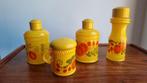 Avon 6 Avon 8 Avon 9 2 stuks geel glas retro vintage fruit, Antiek en Kunst, Ophalen of Verzenden