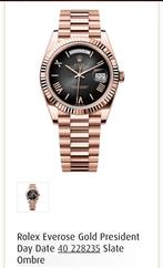 Te koop R O L E X day date Everose president, Ophalen of Verzenden, Staal, Overige merken