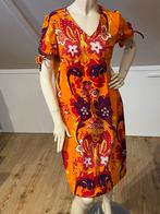 Oranje Vintage Jurk Maat 42/44, Maat 42/44 (L), Oranje, Ophalen of Verzenden, Zo goed als nieuw