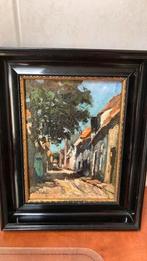 Klasse  straatje Harderwijk Jan van Vuuren  (1871-1941), Antiek en Kunst, Kunst | Schilderijen | Klassiek, Ophalen of Verzenden