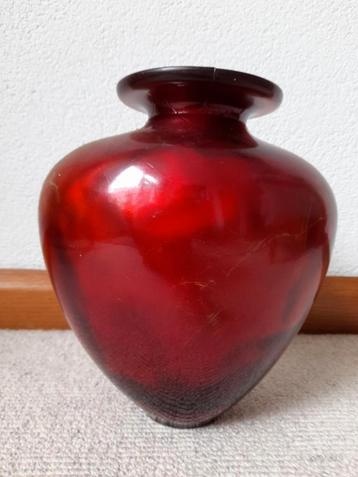 Rood - goudkleurige vaas