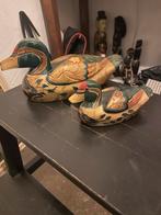 Antiek Chinese  Houten Eenden Set, Ophalen of Verzenden