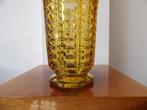 Art Deco Franse relief Vaas, amber, Ophalen of Verzenden